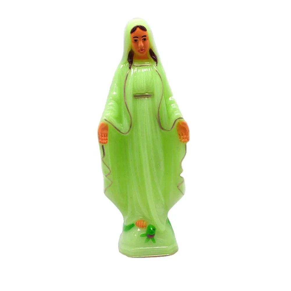 Wholesale Home Decoration Catholic Luminous Big Virgin Mary Figurine Statue cheap Religious Plastic Glowing Madonna Statue