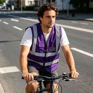 Gilet de sécurité réfléchissant personnalisé imprimé pour les professionnels du sport - Product Image 6