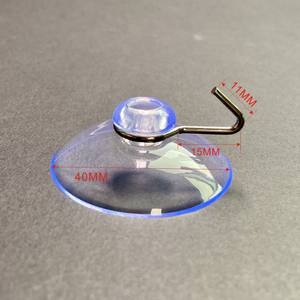 Crochet à ventouse adhésif puissant pour verre, sans perçage, fixation murale, salle de bain, cuisine, sans trace, crochet à vide, moulage plastique par injection - Product Image 2