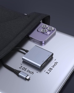 USB C để Dual <span class=keywords><strong>HDMI</strong></span> <span class=keywords><strong>Adapter</strong></span> 4K60hz, 2 màn hình hiển thị mở rộng cho máy tính xách tay, macbook, Dell XPS, <span class=keywords><strong>HP</strong></span>, Lenovo, bề mặt - Product Image 6