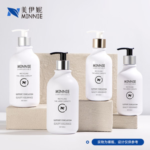Minnie 500ml Frosted Pump Bottle For Hand Soap And <b>Shampoo</b> High End Pet Lotion Bottle Empty Attractive Design - Product Image 2