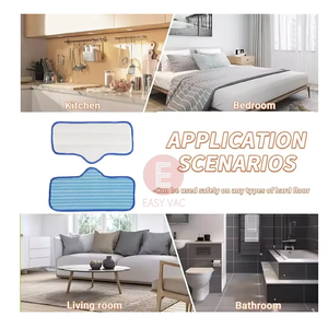 Tampons de serpillière en microfibre personnalisés pour <span class=keywords><strong>nettoyeur</strong></span> <span class=keywords><strong>vapeur</strong></span> <span class=keywords><strong>Dupray</strong></span> <span class=keywords><strong>Neat</strong></span>, réutilisables, lavables en machine, pour sols durs, carrelage, pierre - Product Image 3