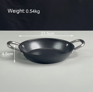 Trọng lượng nhẹ kép xử lý không dính phẳng sắt chảo bếp Fry <span class=keywords><strong>Pan</strong></span> cho cảm ứng & bếp gas cho xào & chảo nấu ăn - Product Image 4