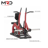 Machine à ramer assise à charge de plaques pour entraînement de force et exercices dorsaux en salle de sport