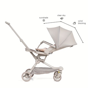Nuevo <span class=keywords><strong>cochecito</strong></span> de bebé ligero, plegable, con asiento reclinable, para paseo y viajes al aire libre, tipo sombrilla de paisaje alto - Product Image 5