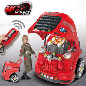 Atelier de réparation de moteurs pour enfants de haute qualité, voiture électrique RC, démontage de la tête du moteur, jouet maître avec lumière et musique - Product Image 2