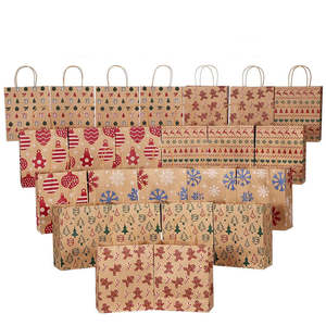 Emballage de cadeau de Noël Offre Spéciale personnalisé sac en papier écologique <span class=keywords><strong>4</strong></span> "X 6" sac en carton de style européen pour anniversaire de Noël - Product Image 5