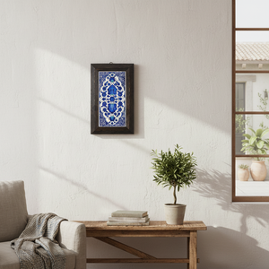 Otomano diseñado pintado a mano de cerámica marco 10x20 cm decoración de la pared de azulejos de Turquía - Product Image 3