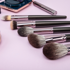 Brocha de maquillaje de pelo de cabra de marca privada de lujo de fábrica con gran descuento, 15 piezas, juego de brochas de maquillaje de pelo Natural súper suave profesional - Product Image 6