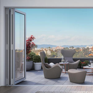 Puertas Plegables de Aluminio con Rotura de Puente Térmico para Patio, con Vidrio Low-E, Precio <span class=keywords><strong>Mayorista</strong></span> NFRC para EE. UU. - Product Image 3