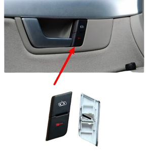 Cubierta del botón de bloqueo/desbloqueo de la cerradura de la puerta A4 2003-2008; Sistema de cierre centralizado A4 B6B7 8ED962107 - Product Image 1