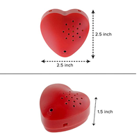 Enregistreur vocal en forme de cœur, enregistreur de battements de cœur téléchargeable par USB, puce musicale pour animaux en peluche et cadeaux