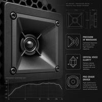 Système de haut-parleurs PA pleine gamme JBL KES8150 - Haut-parleur audio haute efficacité 1700W pour lieux de luxe et événements en plein air