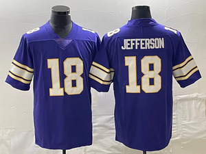 Großhandel American Football Trikot Auf Lager American Jersey #87 Hockenson Minnesota Vikings Custom Stickerei Fußball trikot - Product Image 3