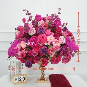 Wedding Decorative Artificial <b>Table</b> centerpiece silk Flowers Balls for events stages decoration - Product Image 2