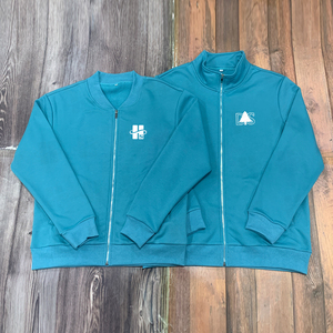 Sweat-shirt zippé pour homme de haute qualité, coupe classique, en polaire, décontracté, uni, avec logo brodé personnalisé, fermeture éclair intégrale, vente en gros - Product Image 5