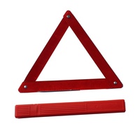 Triangle de dispositif d'avertissement précoce Triangle d'avertissement de trafic réfléchissant rouge de voiture