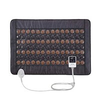 Tapis de massage intelligent chauffant pour tout le corps, vibration, moxibustion, tapis en jade et chauffage électrique à infrarouge, nouveau,