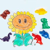 Crayons de cire empilables Bonvada 3D lavables, non toxiques et sûrs pour les enfants, pour la peinture à la main, utilisation à la maison et à l'école
