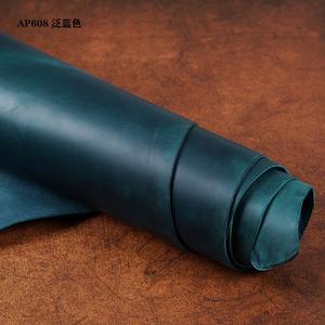 Tela de Cuero Genuino de Vaca 100% Puro, Piel de Vacuno Real Curtida al Vegetal con Cera de Aceite Tochigi de Color - Product Image 4