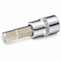 Soket Hex Bit 1/4 Inch Drive Hex Key Socket H3 H4 H5 H6 H7 H8 Alat Tangan Metrik