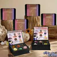 Coffret Cadeau de Cristaux d'Améthyste Brute pour le Yoga et la Méditation, Pierres de Démagnétisation et de Concentration avec Emballage Cadeau