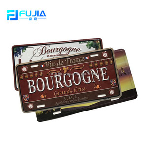 <span class=keywords><strong>Plaque</strong></span> d'<span class=keywords><strong>immatriculation</strong></span> de voiture en métal vintage américaine, 15*30cm, directement de l'usine, pour décoration intérieure - Product Image 2