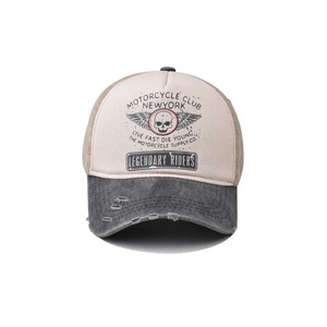 <span class=keywords><strong>Gorra</strong></span> de béisbol de 6 paneles con estampado de calavera lavada, estilo vintage, para hombre y <span class=keywords><strong>mujer</strong></span>, personalizada, con visera de pato, transfronteriza, Nueva <span class=keywords><strong>York</strong></span> - Product Image 3