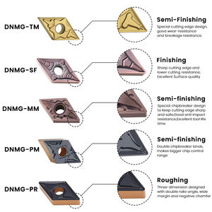 DNMG110404-PM أداة قطع OEM من كربيد التنجستن المُلبَّد للفولاذ السبائكي، رؤوس إدخالية للخراطة، سعر توريد صيني ممتاز - Product Image 5