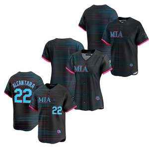 Maillots de baseball personnalisés 2025 pour hommes et femmes, collection Miami City Connect, brodés, uniformes sportifs pour jeunes avec logos - Product Image 1