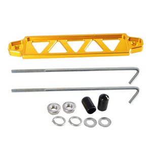 Xuzhong Aluminum Car Battery Mount <b>Bracket</b> Gold For EK EG Models Durable With Hardware Kit - Product Image 3