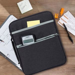 BSCI <b>3</b> Inch <b>Rings</b> Zipper <b>Binder</b> 400 Page Capacity Removable Shoulder Strap 5-Tab Expanding File Free Sample Made Polyester - Product Image 2
