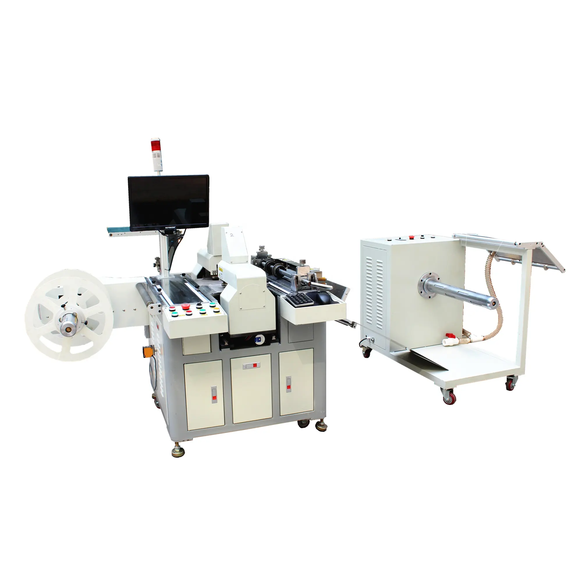 roll to roll double needles automatic guide hole punching machine with CCD alignment