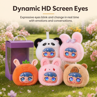 Peluche interactive intelligente AI parlante, breloque de sac moelleuse, poupée compagnon de dialogue pour enfants, poupée de confort à réponse tactile