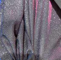 Metallischer Lamé-Strickstoff mit Glitzer, 100% Polyester für Kostüme, Tanzkleidung, besondere Anlässe.