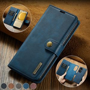 Funda abatible para <span class=keywords><strong>Huawei</strong></span> P50 Pro Cartera desmontable Funda para teléfono Diseño Ranura para tarjeta Carga inalámbrica Compatible - Product Image 1