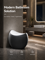 WC intelligent personnalisable avec bidet intégré, coloris au choix, à poser au sol, en céramique, avec télécommande, pour maison, hôtel, appartement