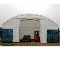 Offre Spéciale 40Ft X 40Ft Haven Hangar Cover Auvent personnalisé Structure métallique Conteneur d'expédition Abri d'auvent en métal à treillis unique