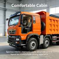Nouveau camion benne diesel QF 371 Type 6x4 10 roues, conduite à gauche, capacité de charge 31-40T, norme Euro 6, pour construction urbaine
