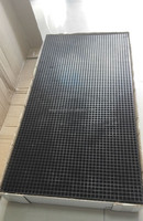 Grille de caisse à œufs en plastique ABS HAVC Ventilation d'air de retour noire