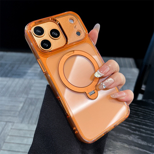 Funda híbrida de TPU y PC con anillo magnético de 360 grados para iPhone 15 Pro Max, funda color burdeos para iPhone 18 Pro - Product Image 4