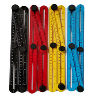 Règle de mesure d'angle multiple en plastique, outil de mesure d'angle, toutes les formes d'angles pour le travail du bois, 40 pièces