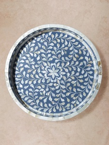 Plateau de service artisanal en nacre de qualité supérieure pour la maison, l'hôtel, le restaurant et les cadeaux de mariage à vendre - Product Image 4