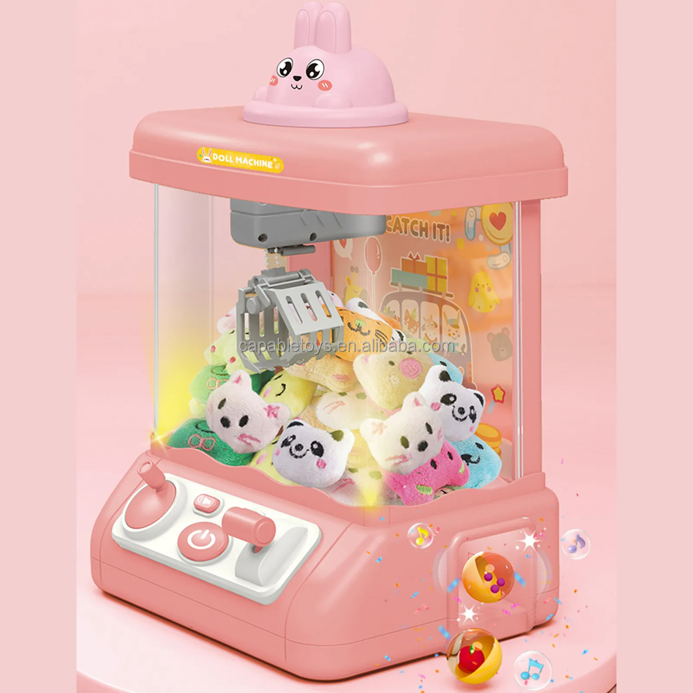 Mini Claw Machine,Toys For 3-8 Kids,Birthday Gifts Arcade Game Grabber Machine With Dolls And Twisted Eggs