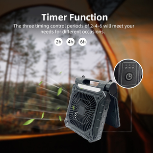 <span class=keywords><strong>Ventilador</strong></span> Recargable a Batería para Campamentos al Aire Libre con Luz LED - Product Image 2