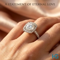 Bague de mariage minimaliste de luxe avec diamant de laboratoire taillé rond, halo, 1 carat, platine PT950, certifiée IGI, pour femme, marque Guadalupe