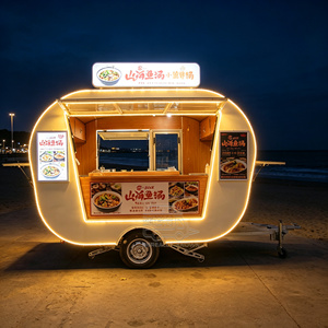 Food Truck <b>Car</b> Mobile Food Truck Kiosk Fast Food Kiosk Outdoor Food Cart Mobile Kiosk Mobile Kitchen Van Catering Van - Product Image 6