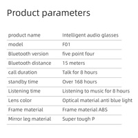 Lunettes Intelligentes Légères à Commande Tactile, Audio Ouvert, Anti-UV, Type C, Charge Rapide en 1 Heure, Réduction de Bruit Audio pour Tous