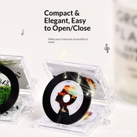 Mini álbum de acrílico personalizado con transferencia de datos UV NFC para colgante de caja, regalo de música de vinilo de celebridades, llavero periférico