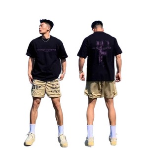 <span class=keywords><strong>T</strong></span>-shirt da uomo 100% cotone a maniche corte, sportiva, con stampa di lettere, vestibilità ampia, nuova, di alta gamma, pesante, divertente e di tendenza per gli amanti - 35 anni di esperienza personalizzata - Product Image 5